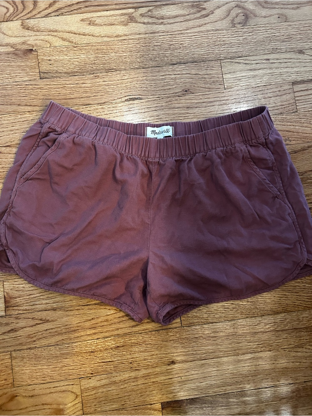 Madewell Women's Dusty Mauve Elastic-Waist Athletic Shorts